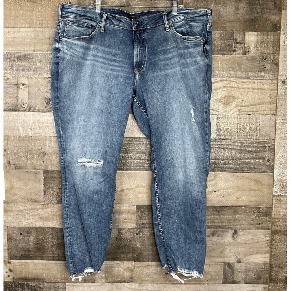 Silver Jeans Women's Boyfriend Jeans in Blue